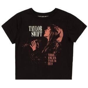 NEW Taylor Swift THE ERAS TOUR Red Live Photo Baby Tee Shirt Short Sleeve Small